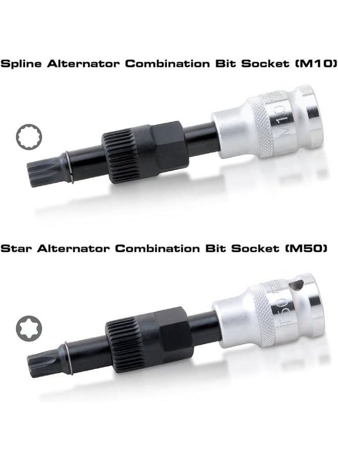 توبتول طقم فك دينمو وبكرة 13 قطعة TOPTUL JGAI1301 - Image 4