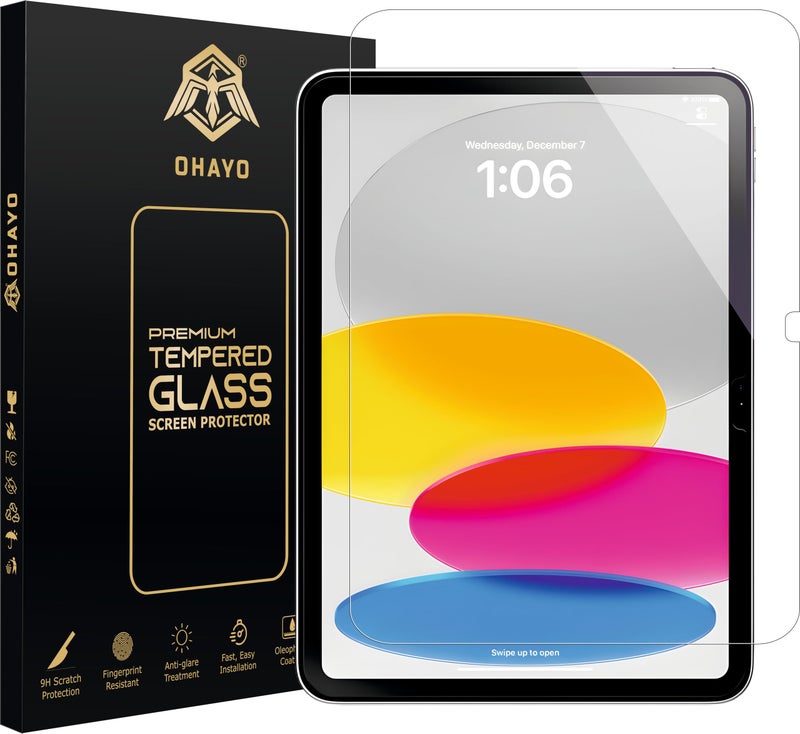 OHAYO 9H Military Strength Car Display Screen Protector for iPad 11th Generation (A16) 11" & iPad 10th Generation 10.9" – Ultra Hard Scratch Resistant Protective Film, Not Tempered, Bubble-Free, HD Clear, Full Coverage Guard - Image 1
