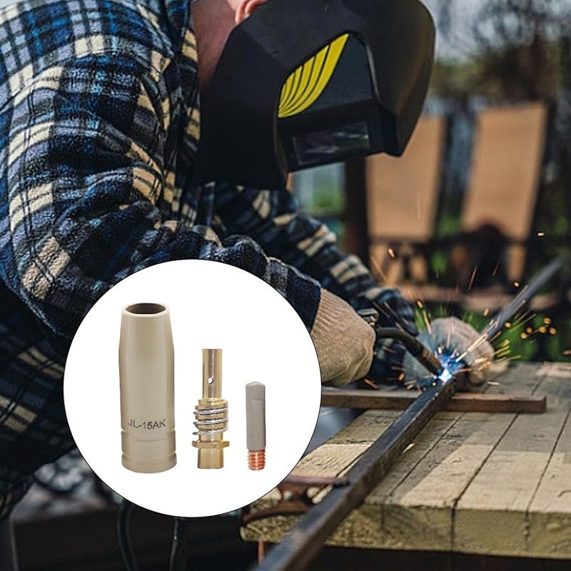 3PCS 1 2mm Copper Welding Torch Nozzles Conductive Tip For Multiple Welder Models - Image 3