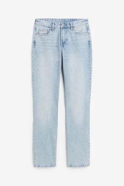 اتش اند ام Straight Regular Fit Mid Waist Jeans