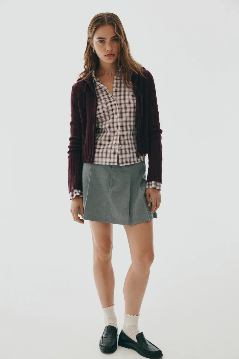 H&M Hooded zip-through cardigan