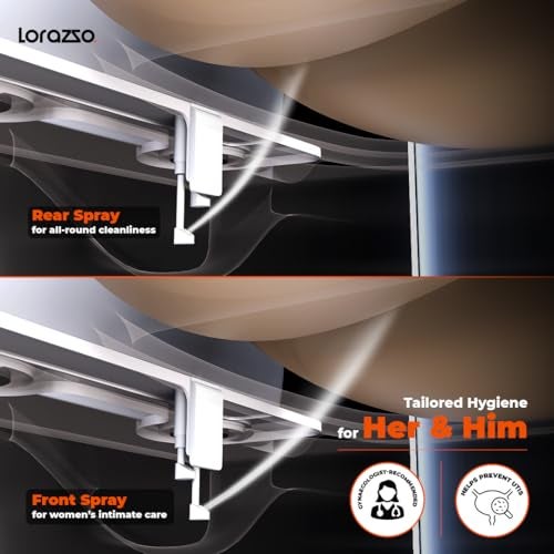 Lorazzo Pulse® Bidet | Smart Toilet Attachment with Dual Nozzle (Front & Rear) | Bidet Spray for Toilet | Self-Cleaning, Adjustable Pressure, Easy DIY Install | 3-Year Lorazzo Limited Warranty - Image 3