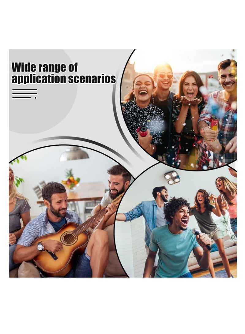 Excefore 80s Rocker Costume For Men, Hippie Wig Rocker Fancy Dress Accessories, 9 Pcs 70s 80s Hippie Wig With Bandana Sunglasses Gloves Sleeves Guitar Props, For Punk Party Accessories  - Image 5