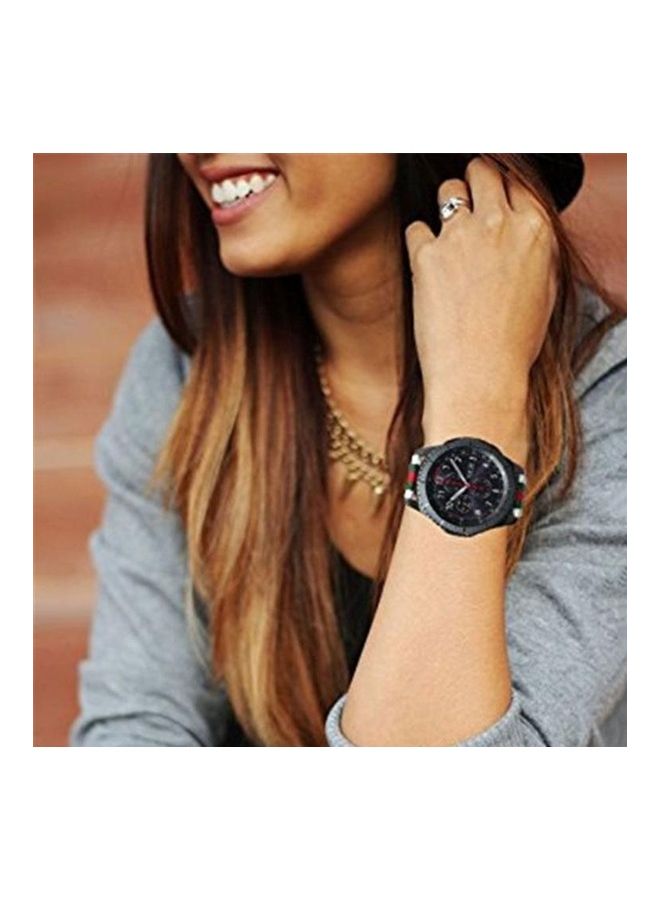 NIBEMINENT Simple Fashion Nylon Genuine Leather Watchband For Samsung Gear S3 Black - Image 4