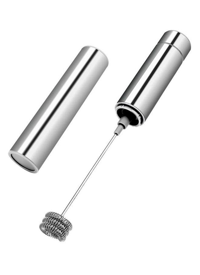 Loquat Electric Foam Milk Frother Silver 30x6x6centimeter  - Image 1