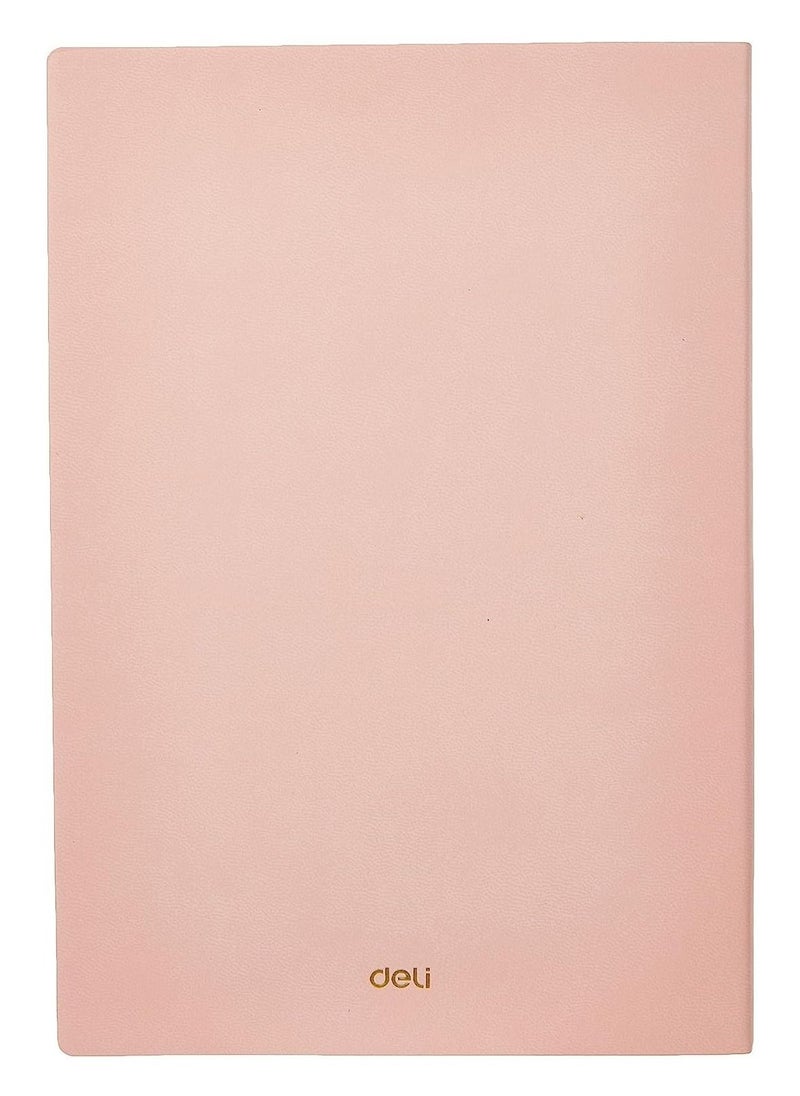 Deli - A5 Size Soft Cover Executive Notebook 80 Sheets Pink - Image 1