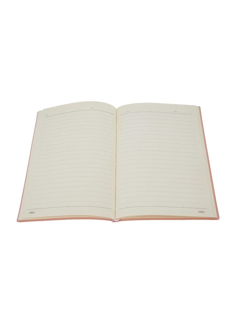 Deli - A5 Size Soft Cover Executive Notebook 80 Sheets Pink - Image 1