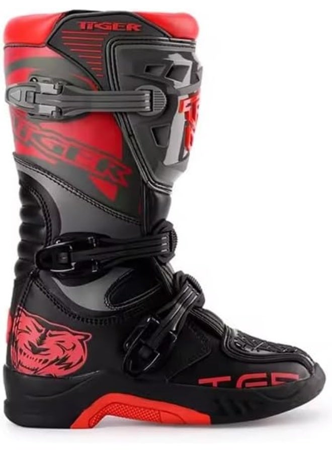 TIGER T2-E00I Motorcycle Leather Boots for Motocross - Image 2