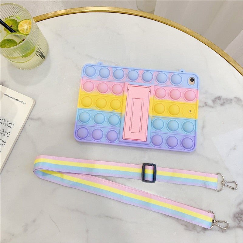 Suitable for iPad Mini 6 Rainbow Bean Protective Case Samsung A8 10.5 x 200 Pinch Le Soft Silicone Case - Image 1