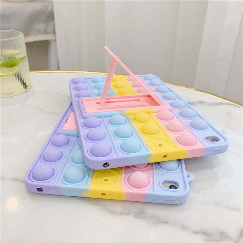Suitable for iPad Mini 6 Rainbow Bean Protective Case Samsung A8 10.5 x 200 Pinch Le Soft Silicone Case - Image 3
