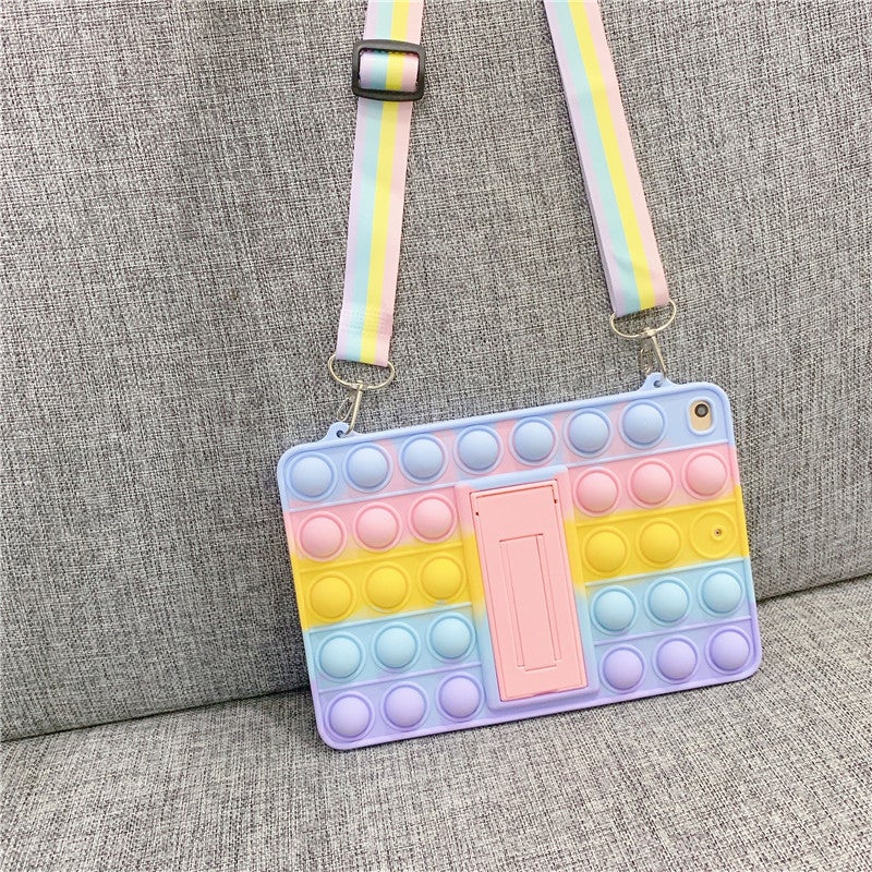 Suitable for iPad Mini 6 Rainbow Bean Protective Case Samsung A8 10.5 x 200 Pinch Le Soft Silicone Case - Image 2