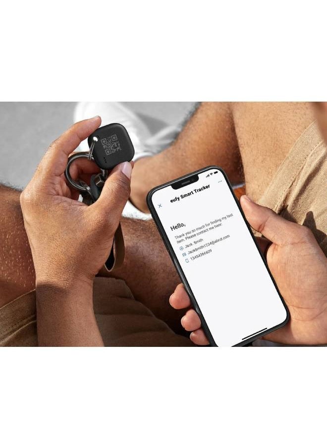 eufy Eufy Smart Track Link Bluetooth Item Finder and Key Finder, Works with Apple Find My (iOS only) - T87B0011 - Black  - Image 3