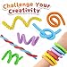 ddLUCK Fidget Toys Silicone Sensory Sticks Textured Calming Sensory Toys for Kids with Autism Autism Toy for Anxiety Relief Travel Toy for Kids 3 Adults 6 Pack - Image 4