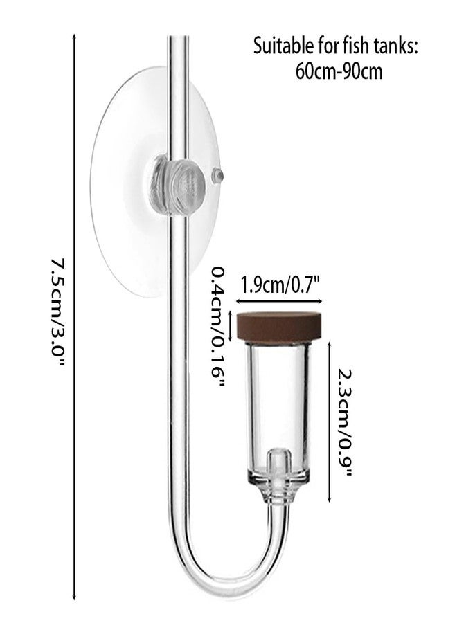 DONGKER CO2 Diffuser,Acrylic Nano CO2 Reactor Diffuser with Suction Cup for Aquarium Planted Fish Tank - Image 3