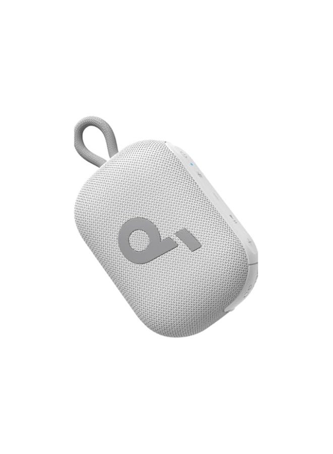 Soundcore Select 4 Go Bluetooth Speaker by Anker, Mini Portable, Up to 20 Hours of Playtime, IP67 Waterproof and Dustproof, Floatable, Powerful Sound, Ideal for Indoors and Outdoors, Hiking - White - Image 1