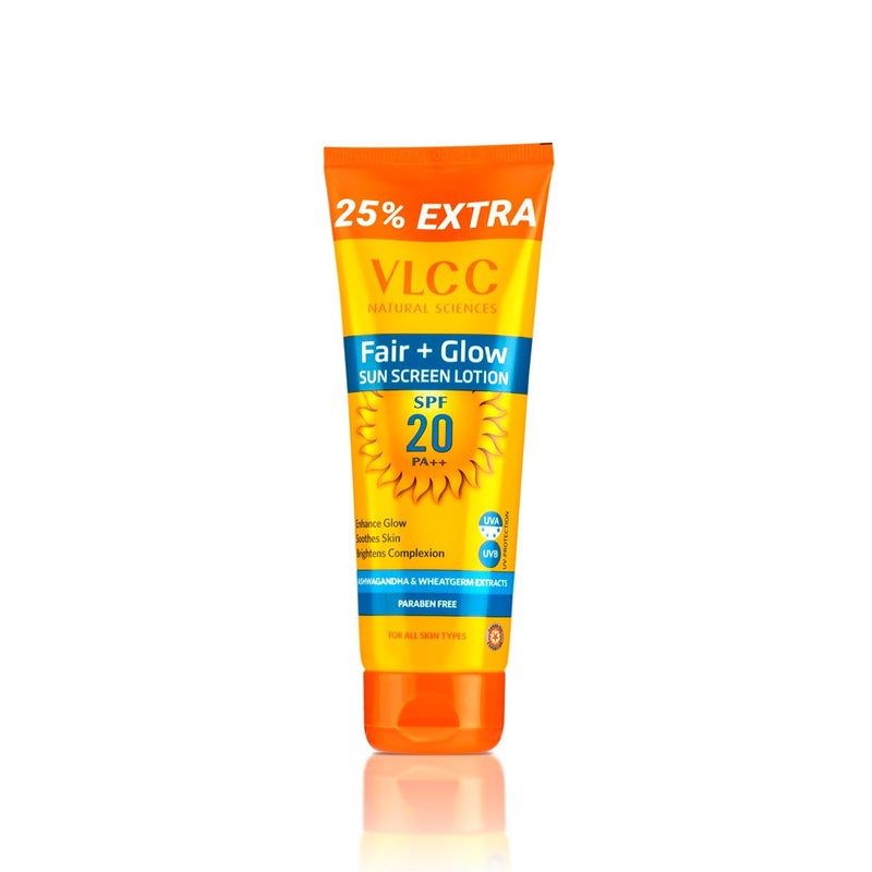 VLCC Fair Glow Sunscreen Lotion SPF 20  108 Pounds Solid - Image 1