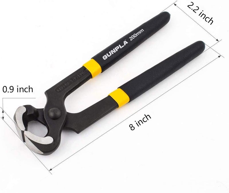 Gunpla Carpenters Pincers Wire Cutting Pliers Nail Puller 8 inch / 200mm - Image 5