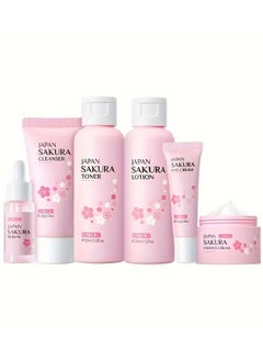 Skin Care Set JAPAN-SAKURA Women Beauty Gift Sets Skin Care Kit,SPF 50 Sunscreen, Cleanser, Toner, Serum, Eye Cream, Face Cream, Skin Care Products for Daily Beauty Care 6pcs - pzsku/ZA17898F42D2A6DBCA306Z/45/_/1729330024/00ad0437-8f99-4b44-98a2-be3a4b8bc7e4