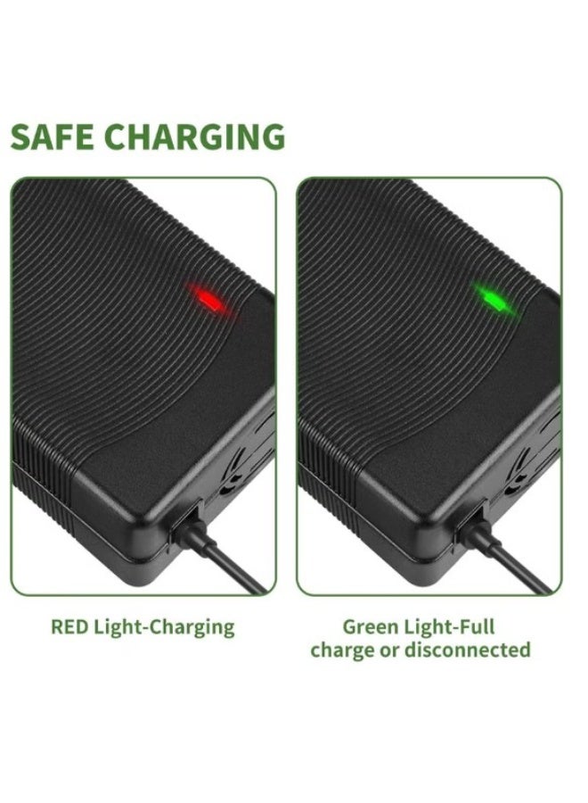 Terabyte 54.6V 2A Charger for Electric Scooter,Hoverboard Charger of 48V Lithium Battery with 3-Prong Compatible with Ebike/Balancing Electric Scooter etc - Image 2