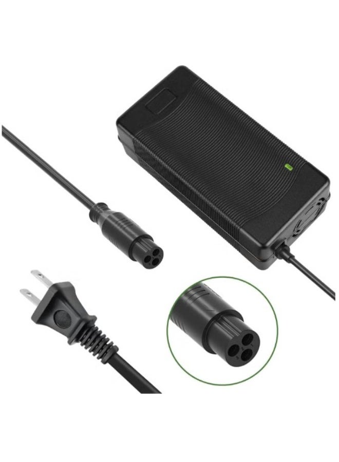Terabyte 54.6V 2A Charger for Electric Scooter,Hoverboard Charger of 48V Lithium Battery with 3-Prong Compatible with Ebike/Balancing Electric Scooter etc - Image 1
