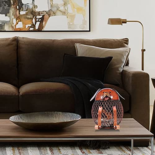 Tooarts Money Bank Puppy Iron Handmade Coin Bank Practical Craft Piggy Bank Home Decoration Christmas Birthday Gift - Image 5