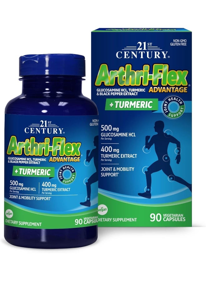 21st Century Arthri-Flex Advantage Plus Turmeric Vegetarian Capsules, 90 Count - Image 1