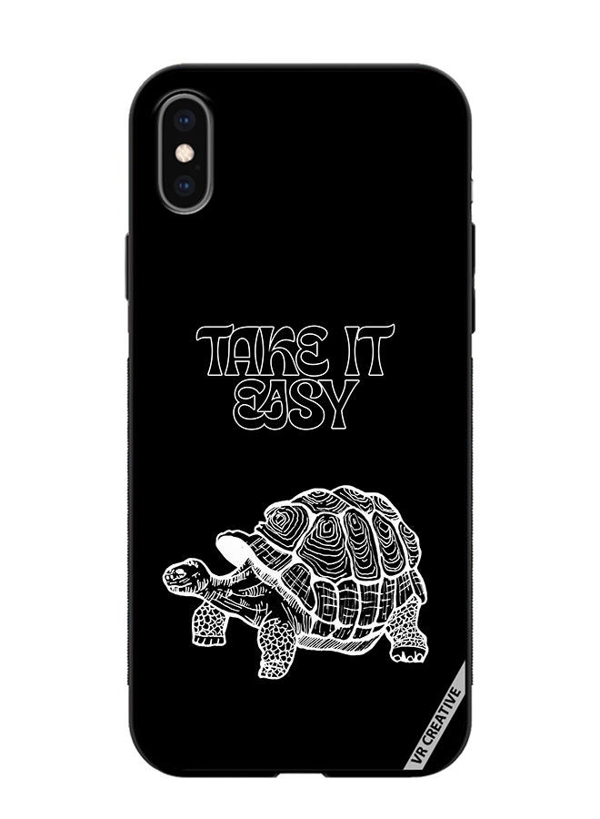 VR CREATIVE Protective Case Cover For Apple iPhone XS Max Take It Easy Design Multicolour - Image 1