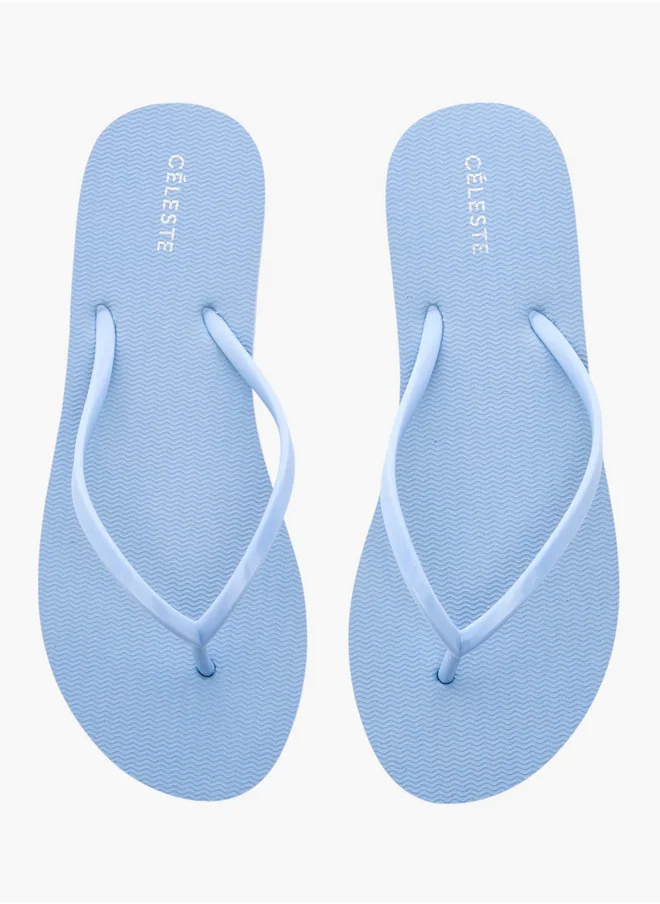 Celeste Women's Textured Thong Slippers
