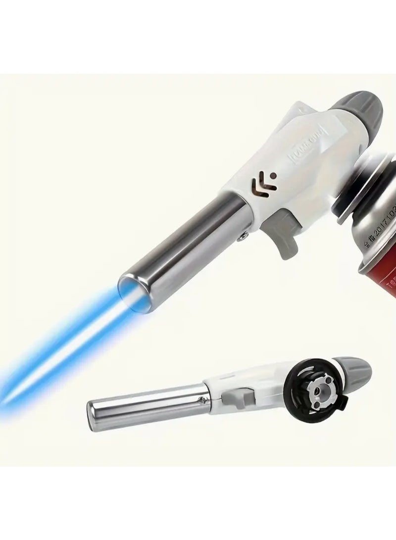 Kitchen Torch with Adjustable Flame & 360° Rotating Nozzle - Heavy-Duty ABS Construction, Ergonomic Handle, Refillable Gas Lighter for Searing, Sauté, Caramelizing, Baking, BBQ, Low-Temperature Cooking - Image 3