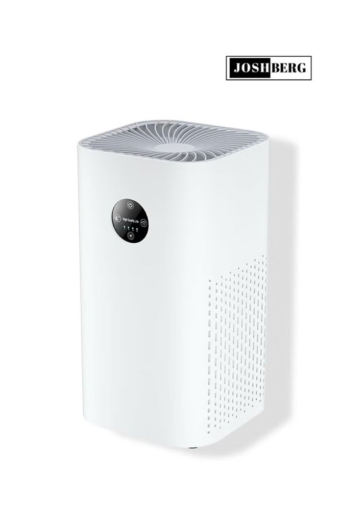 Joshberg Air Purifier for Home,HEPA Filter Air Cleaner 4 Speed Control, Removal Pollen & Dust Air Freshener for Large Room Office Kitchen Bedroom Bathroom Air Purifiers,AP-2088,White - Image 1