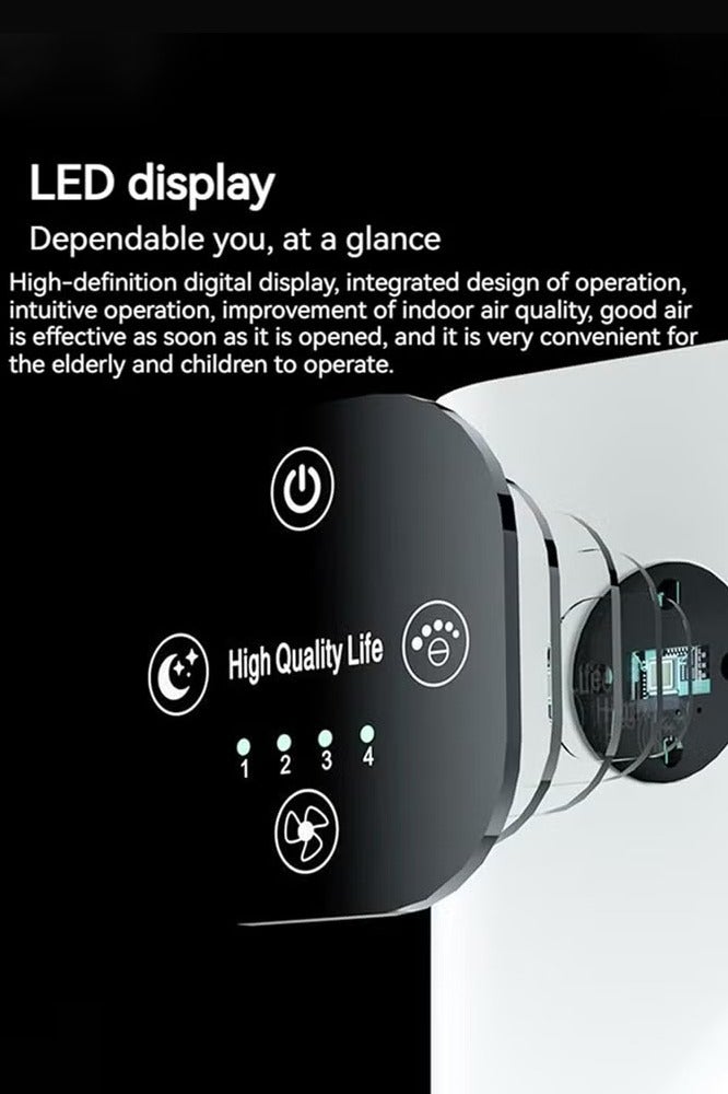 Joshberg Air Purifier for Home,HEPA Filter Air Cleaner 4 Speed Control, Removal Pollen & Dust Air Freshener for Large Room Office Kitchen Bedroom Bathroom Air Purifiers,AP-2088,White - Image 2