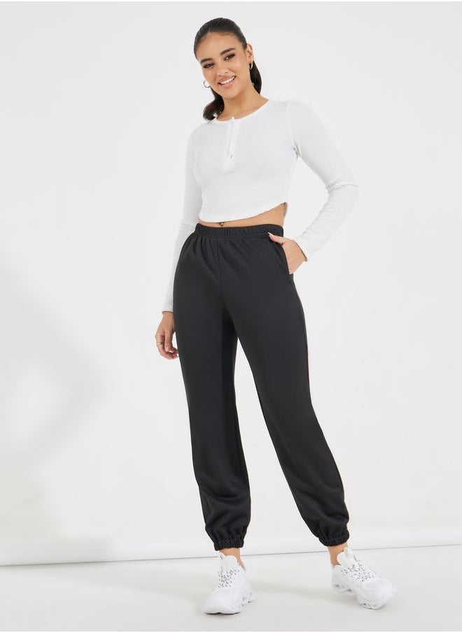 Styli Elasticated Waist Cuffed Joggers  - Image 1