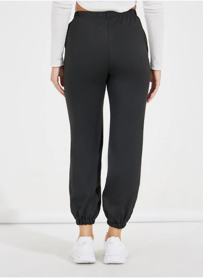 Styli Elasticated Waist Cuffed Joggers
