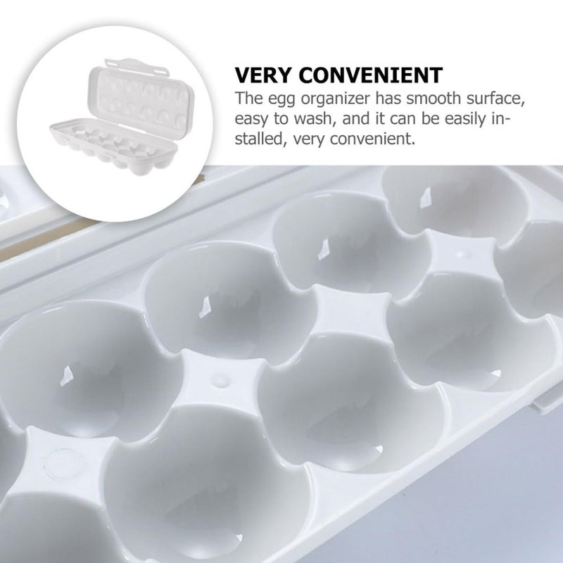 12 Grid Egg Holder For Refrigerator Food Storage Container Break Resistant Egg Organizer - Image 5