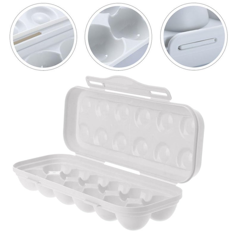 12 Grid Egg Holder For Refrigerator Food Storage Container Break Resistant Egg Organizer - Image 4