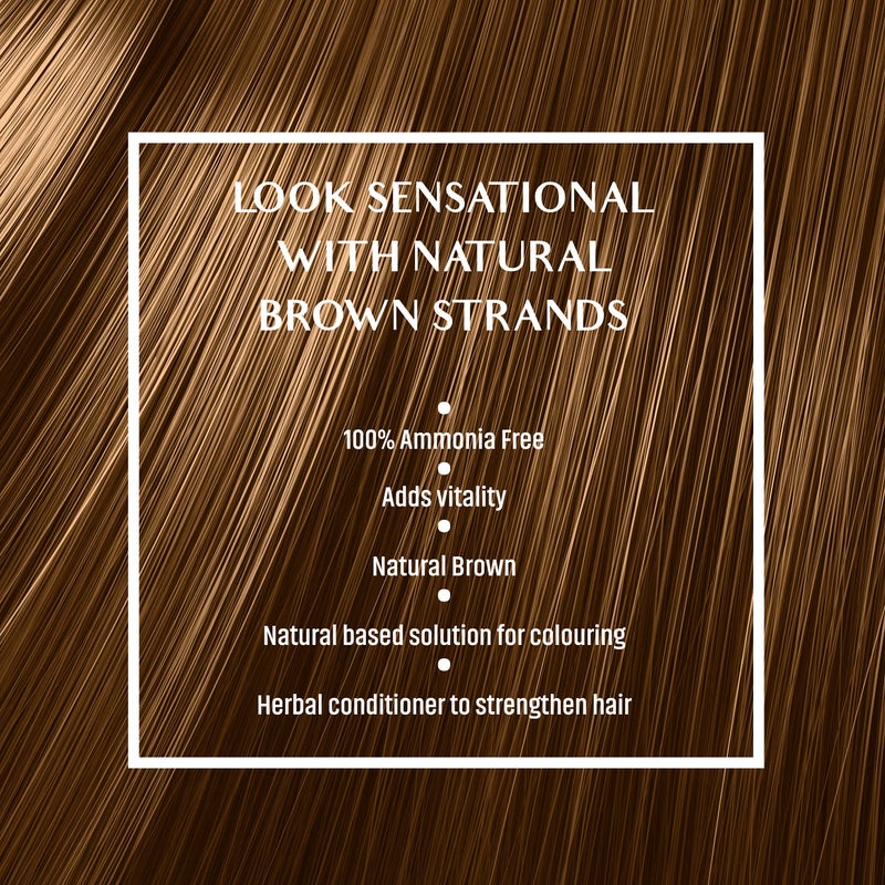 Vatika Naturals Permanent Hair Dye Natural Brown, 100% Grey Coverage, Ammonia-Free, for Long-Lasting Color, No Damage, for Healthy, Vibrant Hair - 18 Sachets X 10g (Natural Brown, Pack of 3) - Image 5