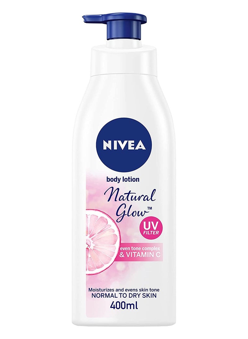 Nivea Natural Glow Even Tone Complex & Vitamin C Body Lotion 400ml - Image 1