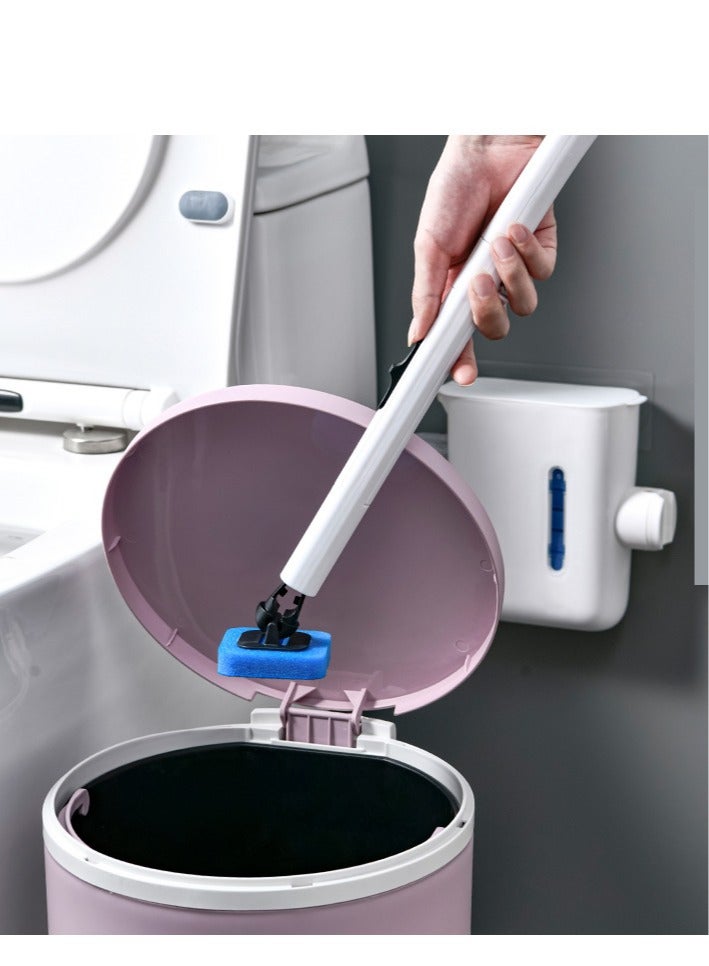 اي ام زد جي منظف ​​وعاء المرحاض فرشاة للاستعمال مرة واحدة مع 30 مناديل مبللة لعصا المرحاض للتنظيف - Image 1