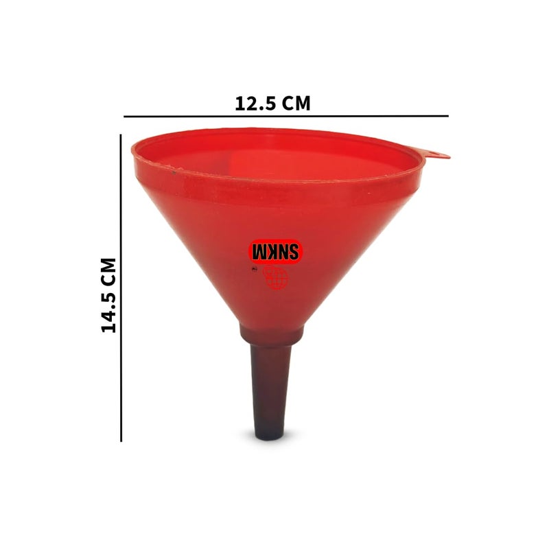 SNKM Plastic Funnel For Kitchen Use For Oil Transfers to Container Water Juice Ghee Multifunctional Use Daily Use Kitchen Tools 145 CM Multicolour Pack of 1 - Image 4