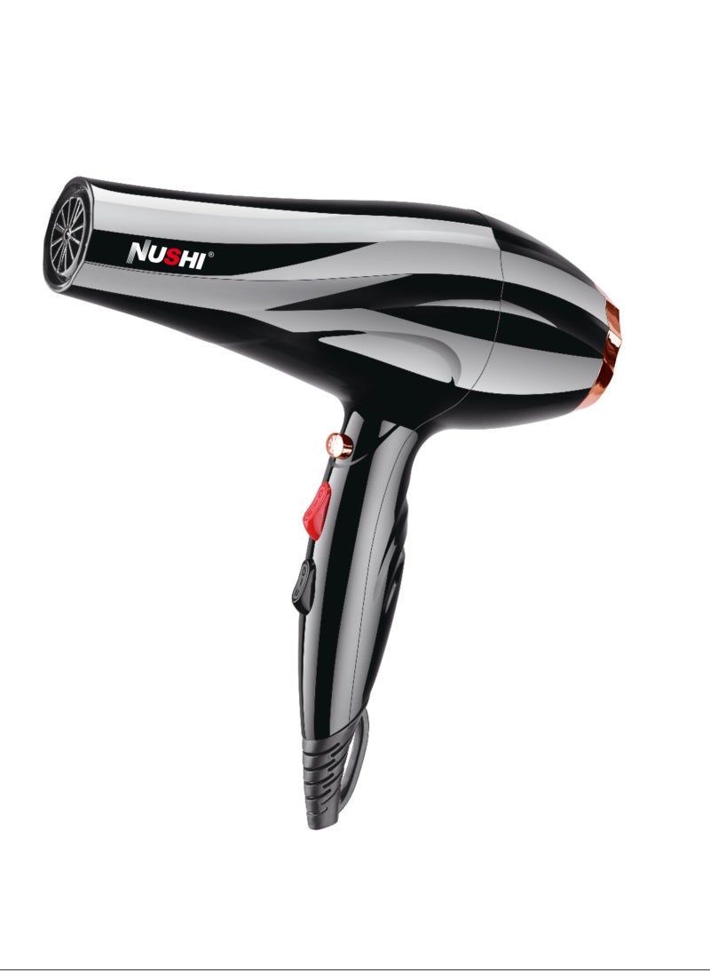NUSHI - Hair Dryer, 2000W, Ideal for Personal and Salon Use, The Ultimate Powerful Professional Blow Dryer - Image 1