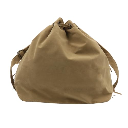 MOSSTYUS Fringe Hobo Purse Bags for Women Crossbody Purses with Drawstring Ladies Tassel Tote Shoulder Bucket Handbags,Khaki - Image 3