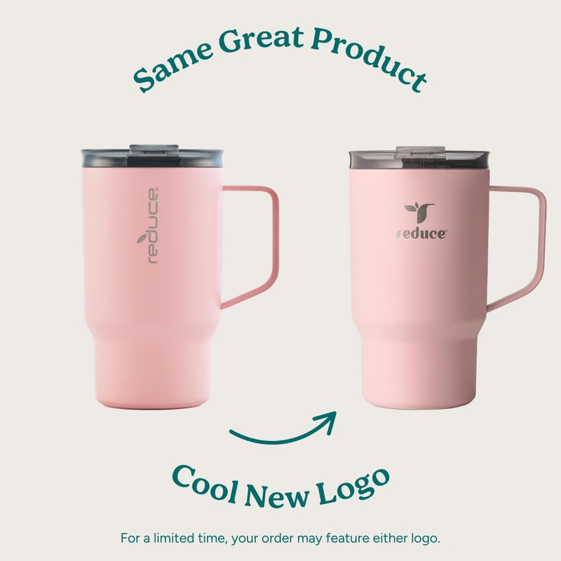 REDUCE 18 oz Hot1 Stainless Steel Insulated Mug with Temperature Adjusting Lid - Dual-Wall Vacuum, Cupholder Friendly - Keeps Drinks Hot for 6 Hours - Ideal for Coffee, Tea & Other - Sage - Image 2