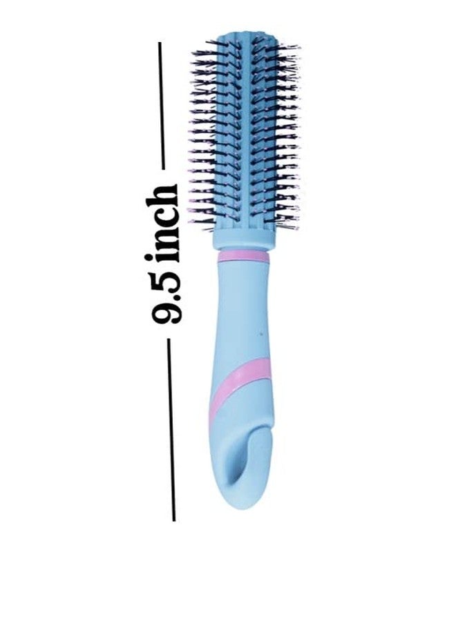 Ekan Round Brush For Blow Drying With Soft Nylon Bristles For Styling Curling And Straightening For Women And Girls (Random Color) - Image 2