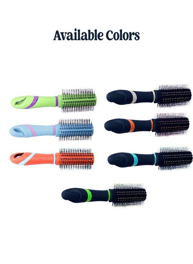 Ekan Round Brush For Blow Drying With Soft Nylon Bristles For Styling Curling And Straightening For Women And Girls (Random Color) - Image 3