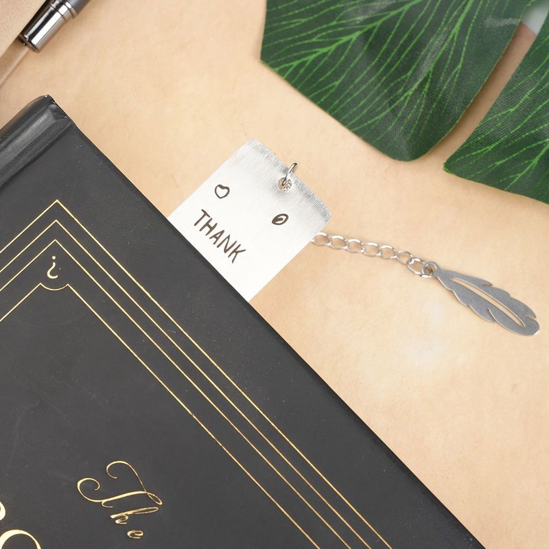 1 Piece Arabic 2 Stainless Steel Calligraphy Bookmark Inspirational Quote Elegant Office School Supplies Home Accessory Student Stationery Gift - Image 4