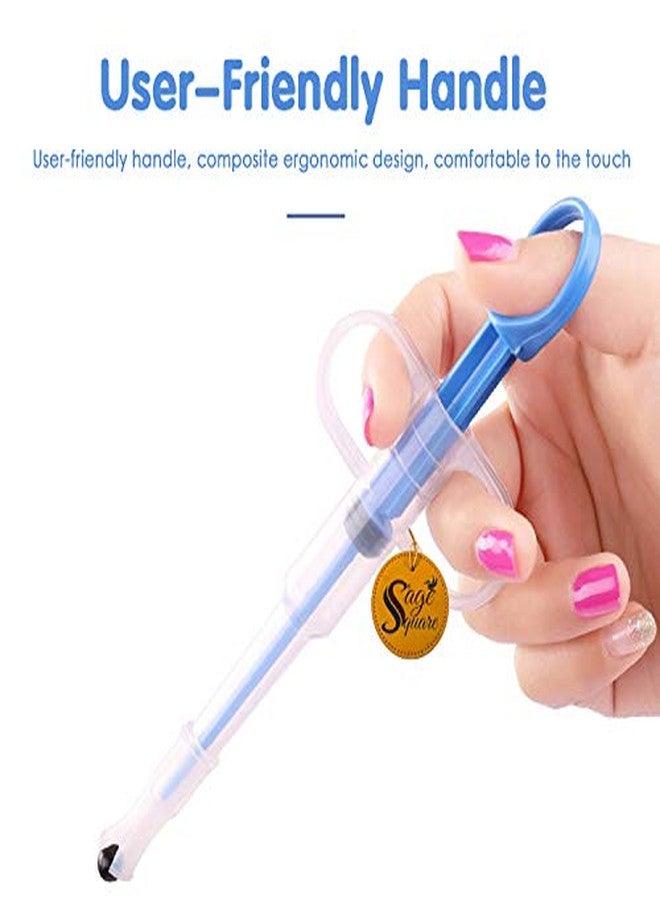 Sage Square Nursing Milk Feeding Tablet Pill Feeding Kit Syringe for Food, Water, Medicine Cats and Dogs, Puppy and Kitten Small Pets (Green) (Pack of 1) - Image 3