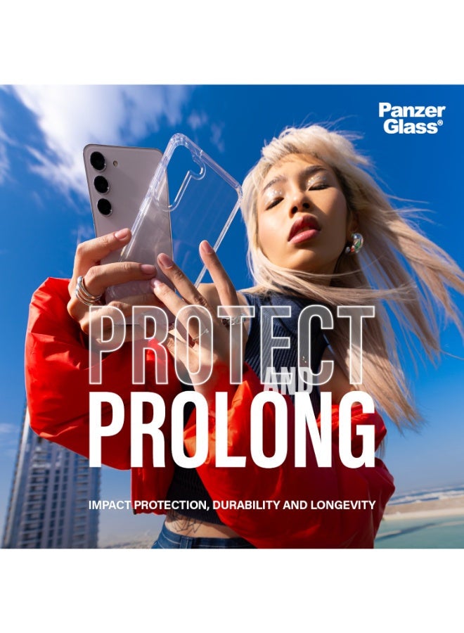 PanzerGlass جراب PanzerGlass HardCase مع D3O لهاتف Samsung Galaxy S24 Ultra | غطاء خلفي للحماية من الصدمات والسقوط، مع طلاء مضاد للخدش ومضاد للاصفرار، نحيف وخفيف الوزن، متوافق مع الشحن اللاسلكي - شفاف - Image 2