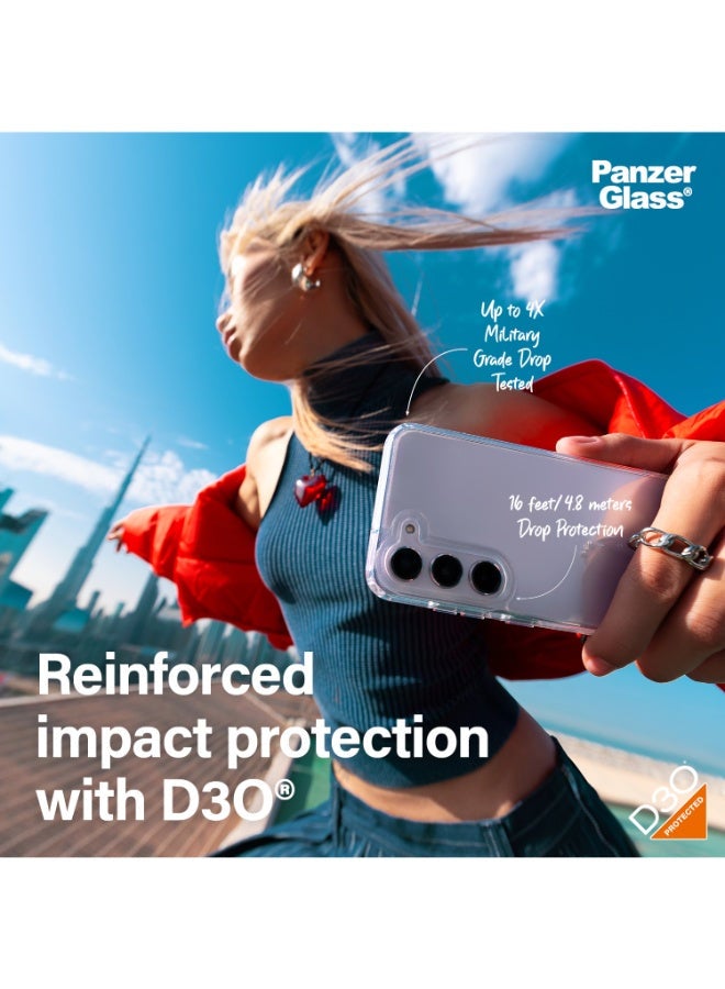 PanzerGlass جراب PanzerGlass HardCase مع D3O لهاتف Samsung Galaxy S24 Ultra | غطاء خلفي للحماية من الصدمات والسقوط، مع طلاء مضاد للخدش ومضاد للاصفرار، نحيف وخفيف الوزن، متوافق مع الشحن اللاسلكي - شفاف - Image 3
