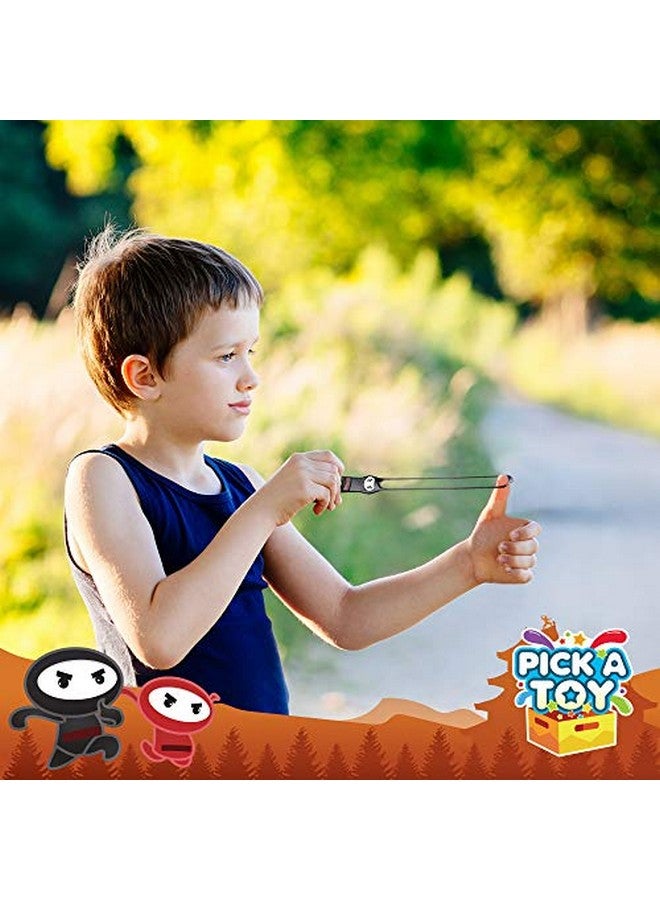 PICK A TOY Stretchy Flying Ninjas 24-Pieces, Slingshot Toys for Boys And Girls, Easter Egg Filler, Karate Birthday Goodie Bags Stuffer And Ninja Party Favors Supplies - Image 2