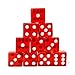 Luck Lab 10 Piece 19 mm Dice Pack Acrylic and Translucent D6 Dice Square wRounded Edge for Casino Craps RPG MTG DND Dice Table Games and Board Games Red - Image 2